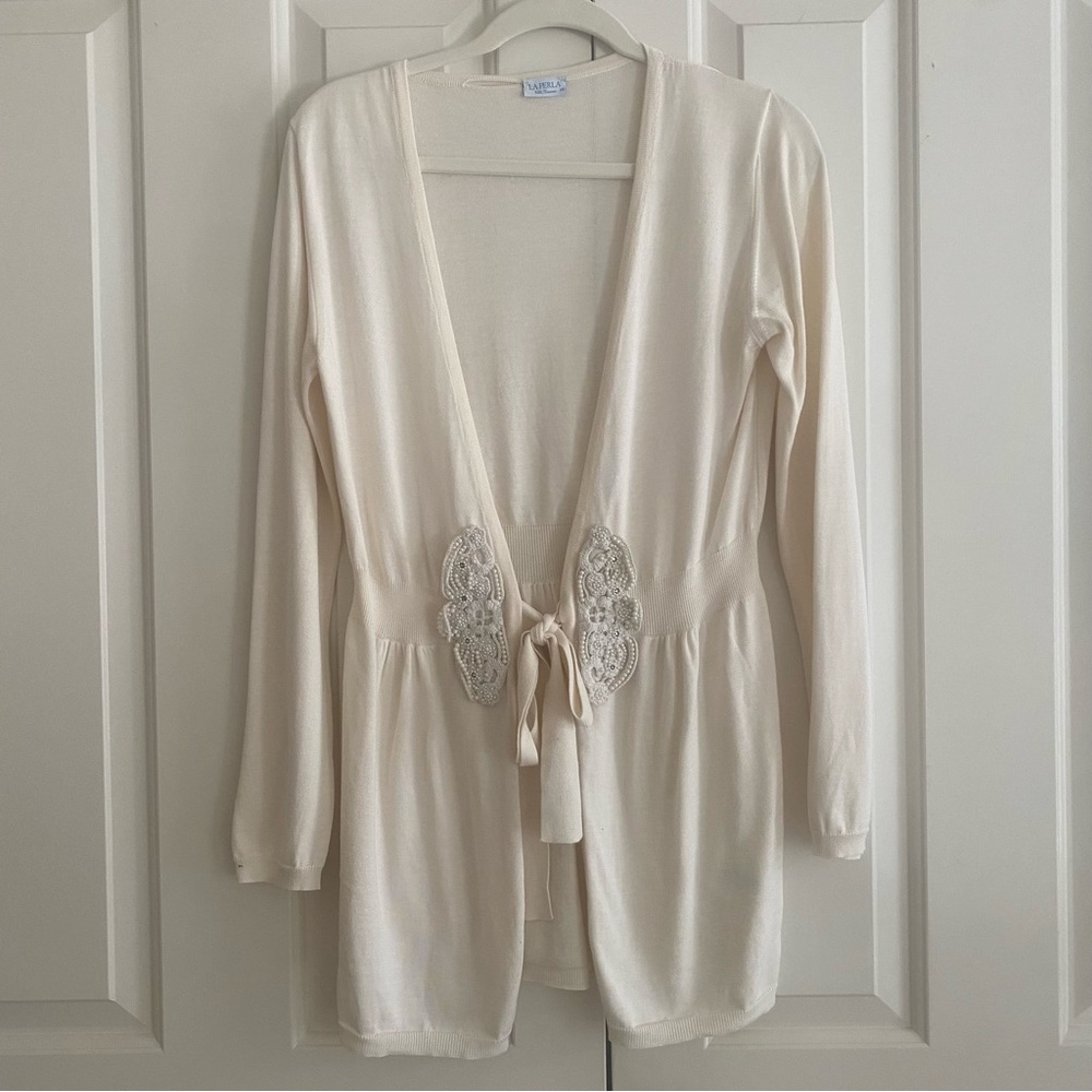 100% Silk La Perla Vintage Sweater 🍦🧴🍨
